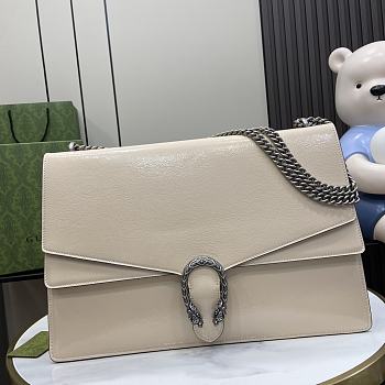 Bagsaaa Gucci Dionysus large shoulder bag 795003 light gray - 42 x 28 x 12 cm