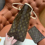 Bagsaaa Louis Vuitton M46987 Neverfull MM Tote Bag Red Inside - 31 x 28 x 14 cm - 4