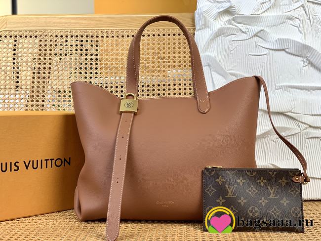 Bagsaaa Louis Vuitton M25342 Low Key Cabas MM Brown - 47x30x14cm - 1