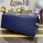 Bagsaaa Louis Vuitton M47084 OnTheGo MM Tote Bag Navy/Cream - 35 x 27 x 14 cm - 4