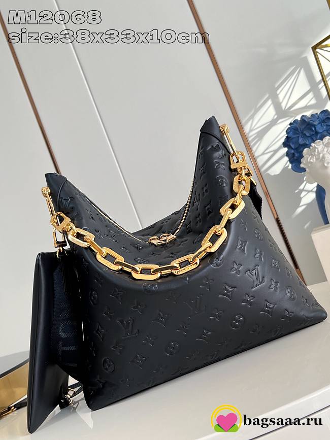 Bagsaaa Louis Vuitton M12068 Coussin MM Hobo Bag Black - 38 x 33 x 10 cm - 1