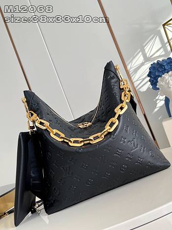 Bagsaaa Louis Vuitton M12068 Coussin MM Hobo Bag Black - 38 x 33 x 10 cm