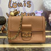 Bagsaaa Louis Vuitton M11476 Dauphine Soft MM Brown - 24 x 17 x 9 cm - 1