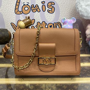 Bagsaaa Louis Vuitton M11476 Dauphine Soft MM Brown - 24 x 17 x 9 cm