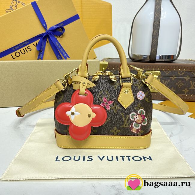 Bagsaaa Louis Vuitton M12199 Nano Alma Bag Candy Red - 18 x 12 x 8 cm - 1