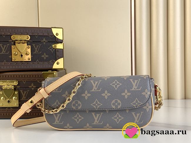 Bagsaaa Louis Vuitton M12778 Ivy Wallet on Chain Bag Trianon Grey - 23.5 x 12 x 4.3 cm - 1