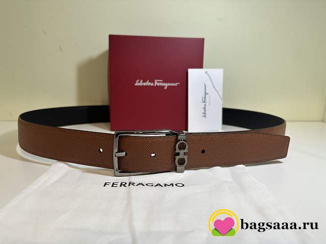 Bagsaaa Ferragamo Reversible Brown/Black Belt - 1