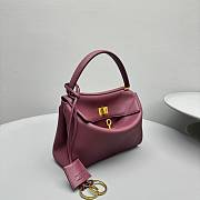 Bagsaaa Balenciaga Rodeo Mini Handbag in Dark Burgundy - 23x10x8cm - 2