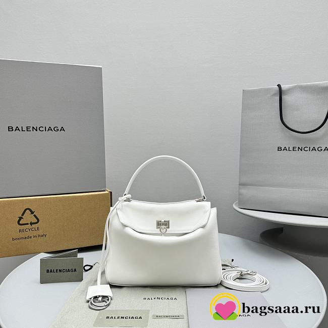 Bagsaaa Balenciaga Rodeo Mini Handbag in White - 23x10x8cm - 1