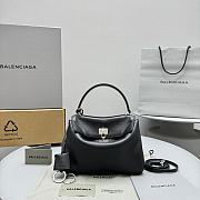 Bagsaaa Balenciaga Rodeo Mini Handbag in Black & Silver - 23x10x8cm - 1