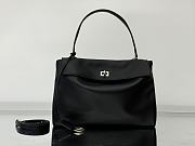 Bagsaaa Balenciaga Rodeo Medium Handbag in Black & Silver - 35x23x11 cm - 1