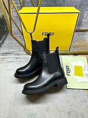 Bagsaaa Fendi Filo Black leather biker boots - 1