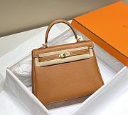 Bagsaaa Hermes Kelly Brown Togo & Gold Hardware - 28cm - 1