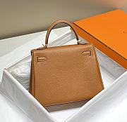 Bagsaaa Hermes Kelly Brown Togo & Gold Hardware - 28cm - 3