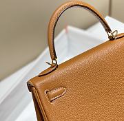 Bagsaaa Hermes Kelly Brown Togo & Gold Hardware - 28cm - 2