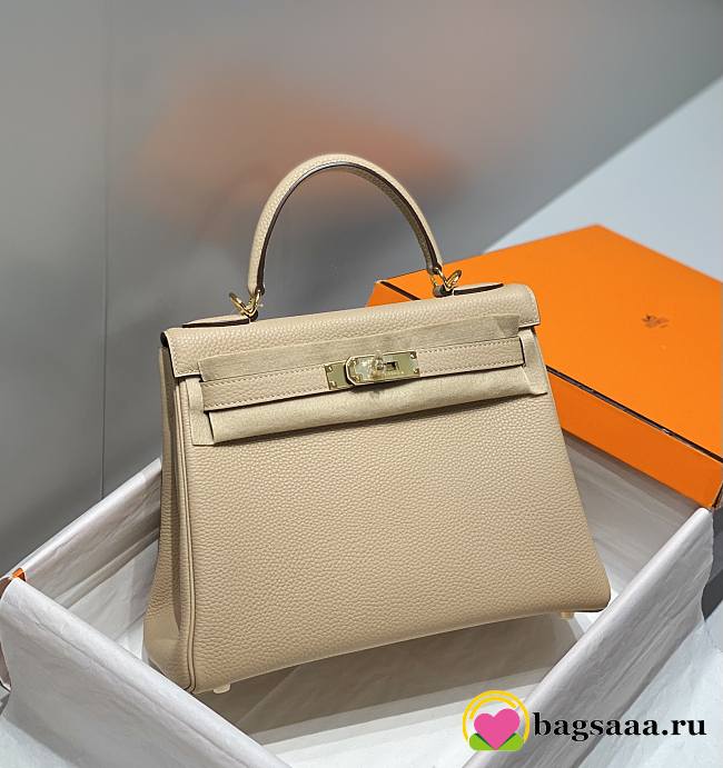 Bagsaaa Hermes Kelly Beige Togo & Gold Hardware - 28cm - 1