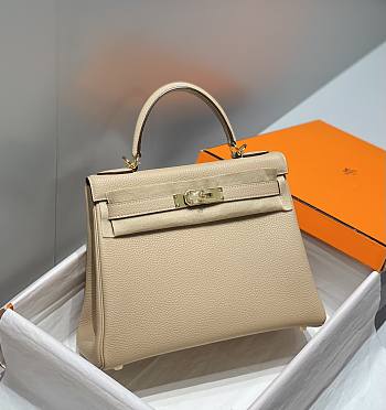 Bagsaaa Hermes Kelly Beige Togo & Gold Hardware - 28cm