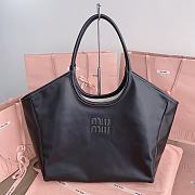 Bagsaaa Miumiu IVY leather bag black - 38x38x18 cm - 1