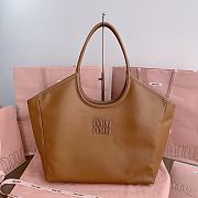 Bagsaaa Miumiu IVY leather bag brown - 38x38x18 cm - 1