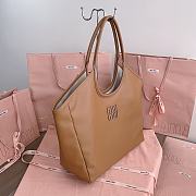 Bagsaaa Miumiu IVY leather bag brown - 38x38x18 cm - 2