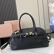 Bagsaaa Miumiu Aventure nappa leather top-handle bag black - 33x17x11 cm - 1