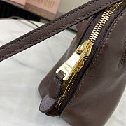 Bagsaaa Miumiu Aventure nappa leather top-handle bag dark brown - 33x17x11 cm - 4