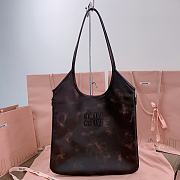 Bagsaaa Miumiu IVY leather bag coffee - 40x35cm - 1