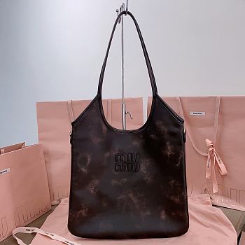 Bagsaaa Miumiu IVY leather bag coffee - 40x35cm