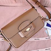 Bagsaaa Miumiu Penny leather bag 5BD270 brown - 23x13.5x5cm - 2