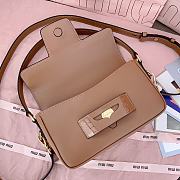 Bagsaaa Miumiu Penny leather bag 5BD270 brown - 23x13.5x5cm - 4