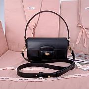 Bagsaaa Miumiu Penny leather bag 5BD270 black - 23x13.5x5cm - 1