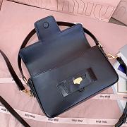 Bagsaaa Miumiu Penny leather bag 5BD270 black - 23x13.5x5cm - 2