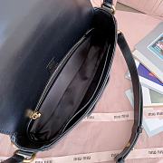 Bagsaaa Miumiu Penny leather bag 5BD270 black - 23x13.5x5cm - 3