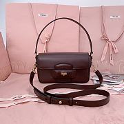 Bagsaaa Miumiu Penny leather bag 5BD270 Briarwood - 23x13.5x5cm - 1