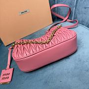 Bagsaaa Miumiu Matelassé nappa leather shoulder bag 5BH211 Pink - 20x17x5 cm - 3