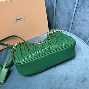 Bagsaaa Miumiu Matelassé nappa leather shoulder bag 5BH211 Green - 20x17x5 cm - 3