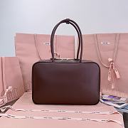 Bagsaaa Miu Miu Leather Beau bag 5BB117 Briarwood - 34x23x10 cm - 4