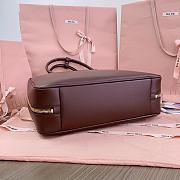 Bagsaaa Miu Miu Leather Beau bag 5BB117 Briarwood - 34x23x10 cm - 3