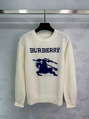 Bagsaaa Burberry EKD Wool Cashmere Sweater Off White - 1