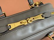 Bagsaaa Miu Miu Arcadie leather bag 5BB142 gray - 22X10.5X7 cm - 2