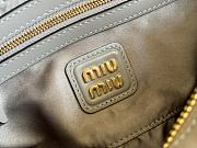 Bagsaaa Miu Miu Arcadie leather bag 5BB142 gray - 22X10.5X7 cm - 3