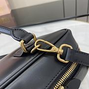 Bagsaaa Miu Miu Large Arcadie leather bag 5BB148 black - 27X12X9Cm - 2