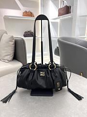 Bagsaaa Miu Miu Joie nappa leather bag 5BG306 black - 32x16x10.5 cm - 1