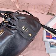 Bagsaaa Miu Miu Joie nappa leather bag 5BG306 black - 32x16x10.5 cm - 2