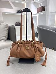 Bagsaaa Miu Miu Joie nappa leather bag 5BG306 brown - 32x16x10.5 cm - 1