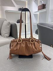 Bagsaaa Miu Miu Joie nappa leather bag 5BG306 brown - 32x16x10.5 cm - 4