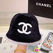 Bagsaaa Chanel Fur Bucket Hat Black - 3