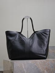 Bagsaaa YSL Y Tote In Leather Black - 37 X 32 X 27–22 CM - 1