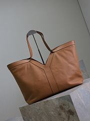 Bagsaaa YSL Y Tote In Leather Brown - 37 X 32 X 27–22 CM - 4