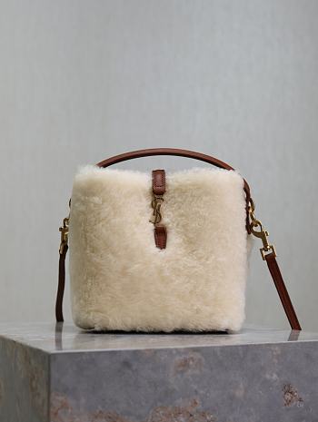 Bagsaaa YSL LE 37 mini in shearling 765870 - 15x13x6 cm